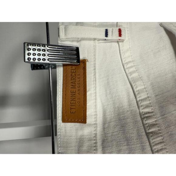 NWT Etienne Marcel White Jeans with Red Zipper Size 26 - Picture 9 of 10